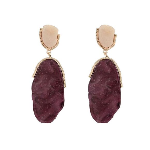 Stone drop earrings M441 - Picture 1 of 5